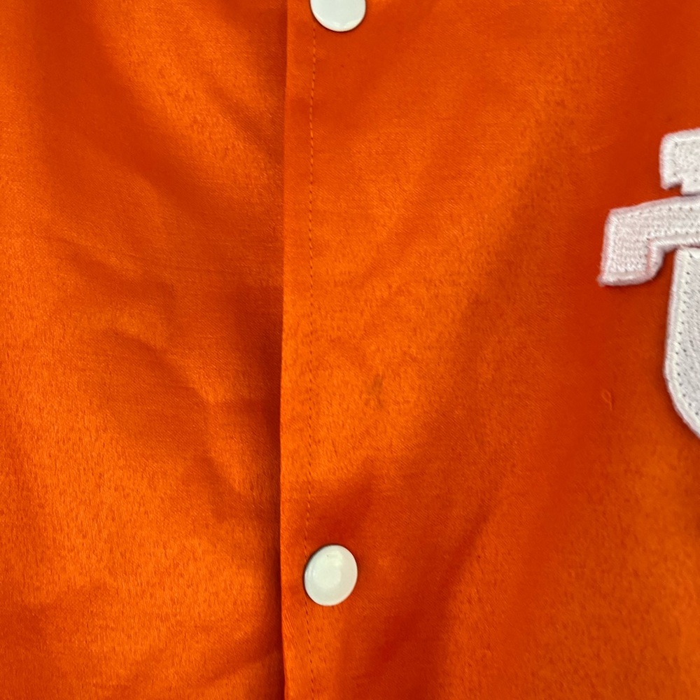 Tennessee VOLS Orange Varsity Bomber Style Jacket with Logo Size Medium - Picture 3 of 16